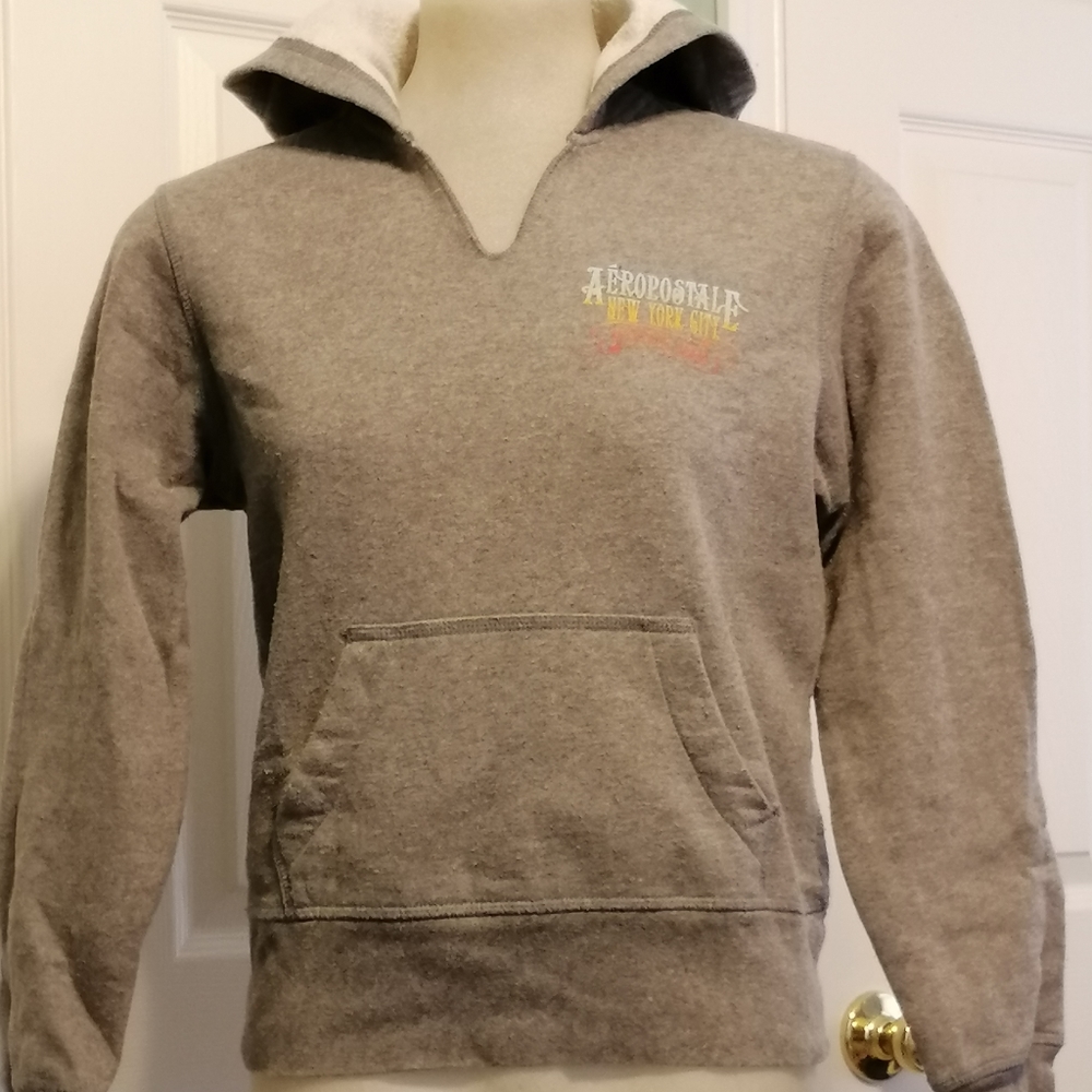 Aeropostale Women's Hoodie, size M, gray